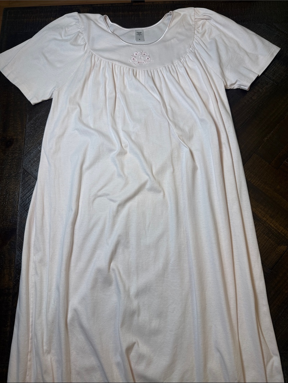 Calida 100% Cotton Pink Nightgown M Swiss Luxury Sleepwear - Picture 5 of 7
